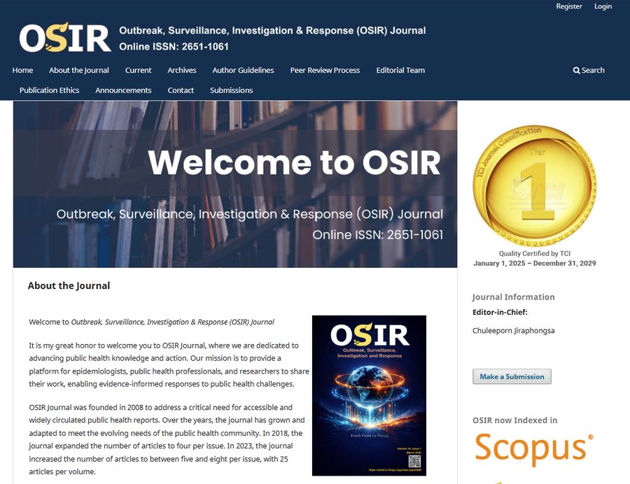 OSIR Journal website